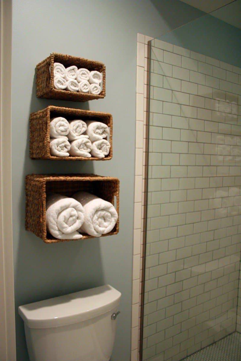 Tiered Towel Baskets