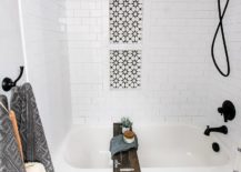 Tiled Bathroom with Bathtub