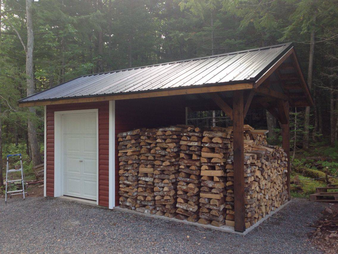 Wooden Storage Shed for Firewood