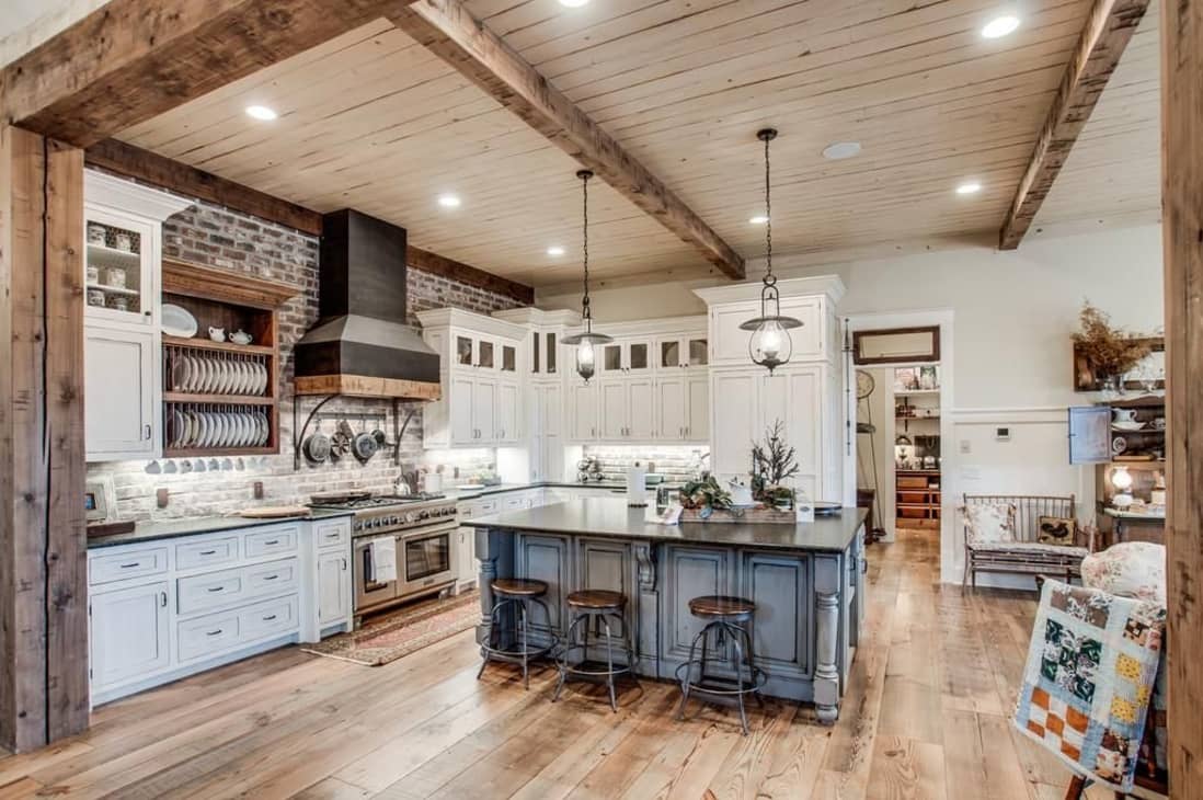 Traditional Rustic Country Farmhouse Decor Kitchen