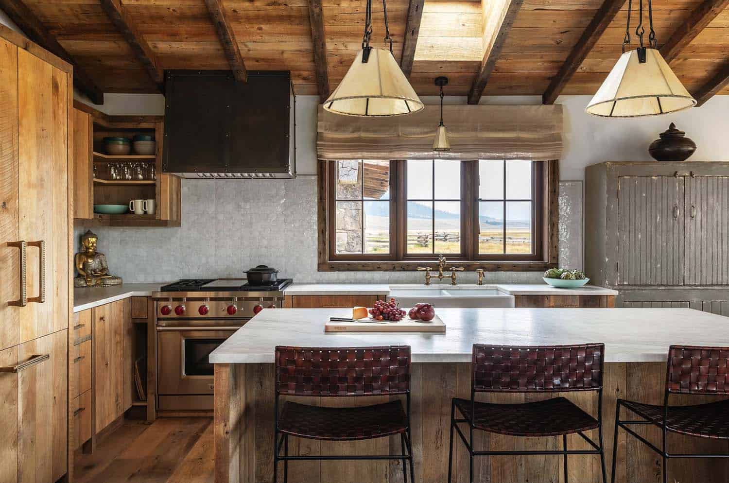 modern rustic kitchen island