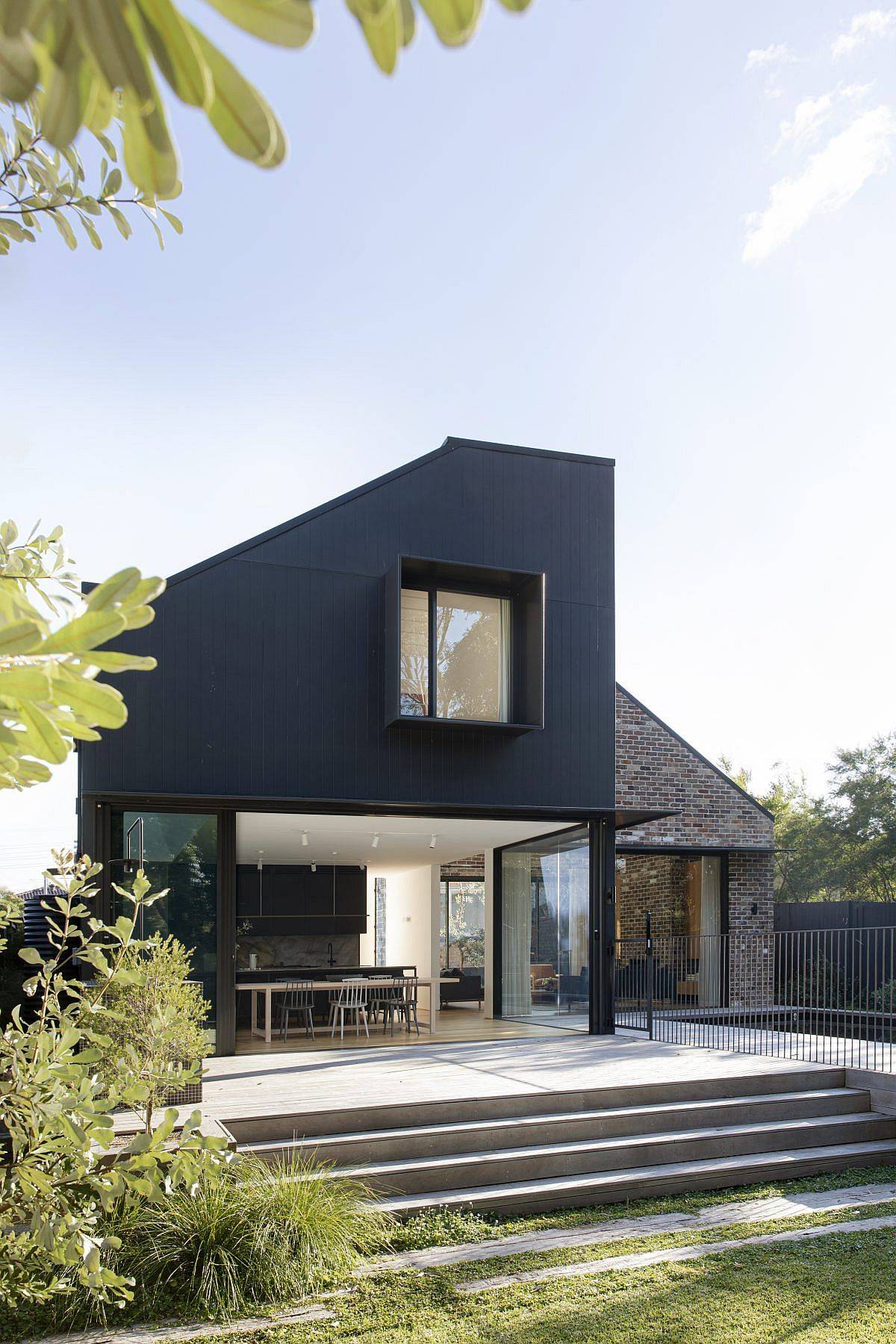 Ample garden area and a pool extend the living area outdoors at this federation home