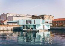 Floating container house