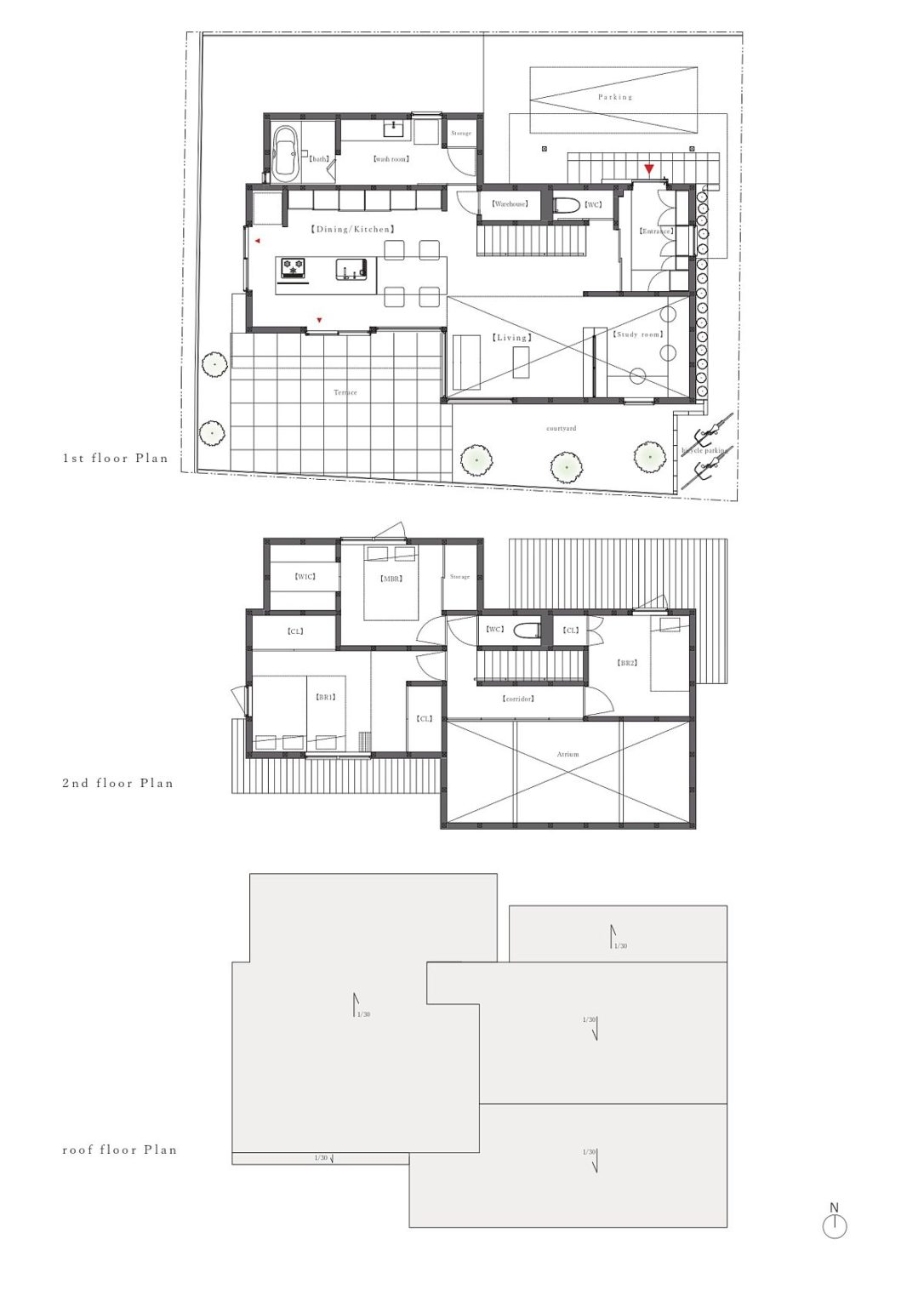 Smaller Roof Sections and Custom Dark Exterior Set this Japanese Home ...
