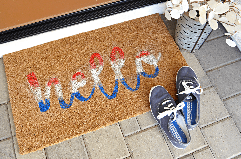 Hand-Painted Doormat