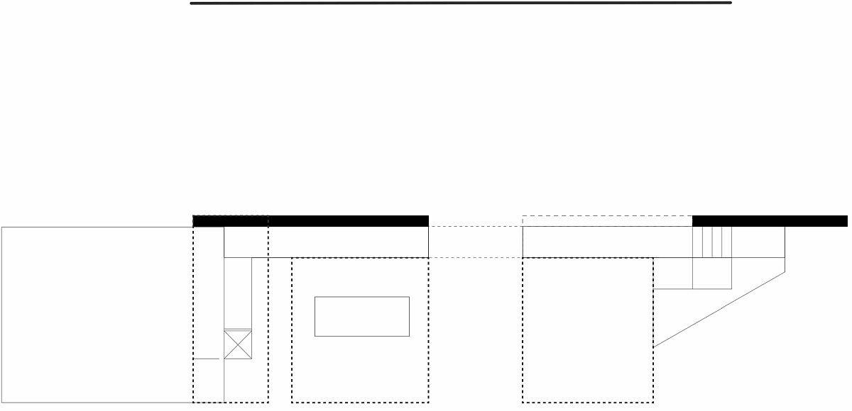 Lower level floor plan of the house with adaptable design