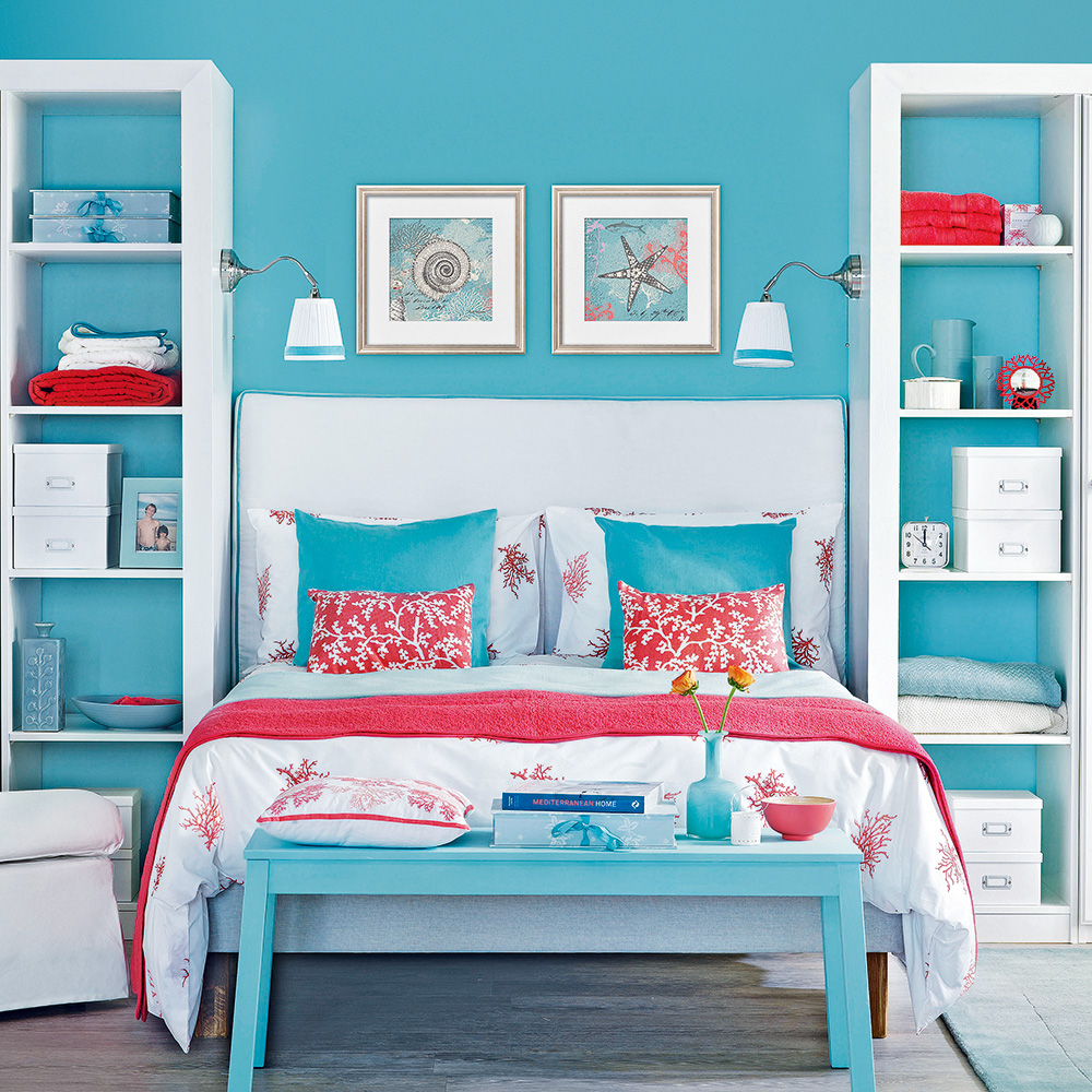 Teal deals bedroom accessories