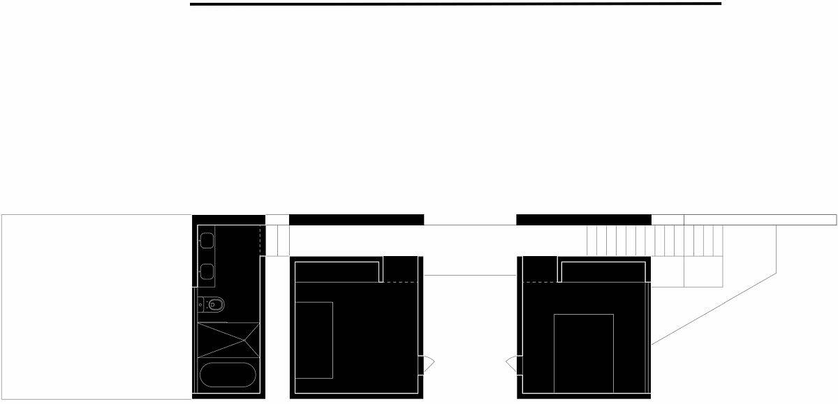 Upper level design plan of the house