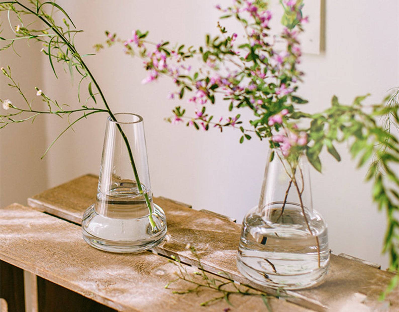 Flowers in a Clear Vase