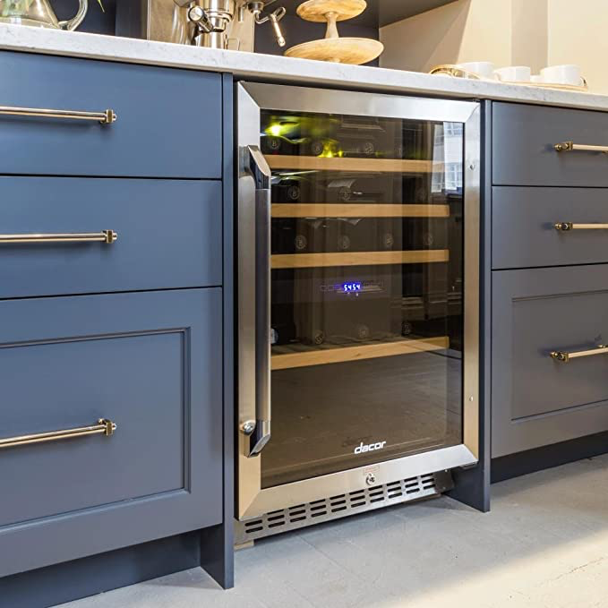 Wine Cooler in Beautiful Blue Counter