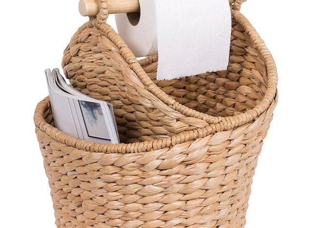 16+ Stylish Bathroom Magazine Holder Ideas - Decorizer