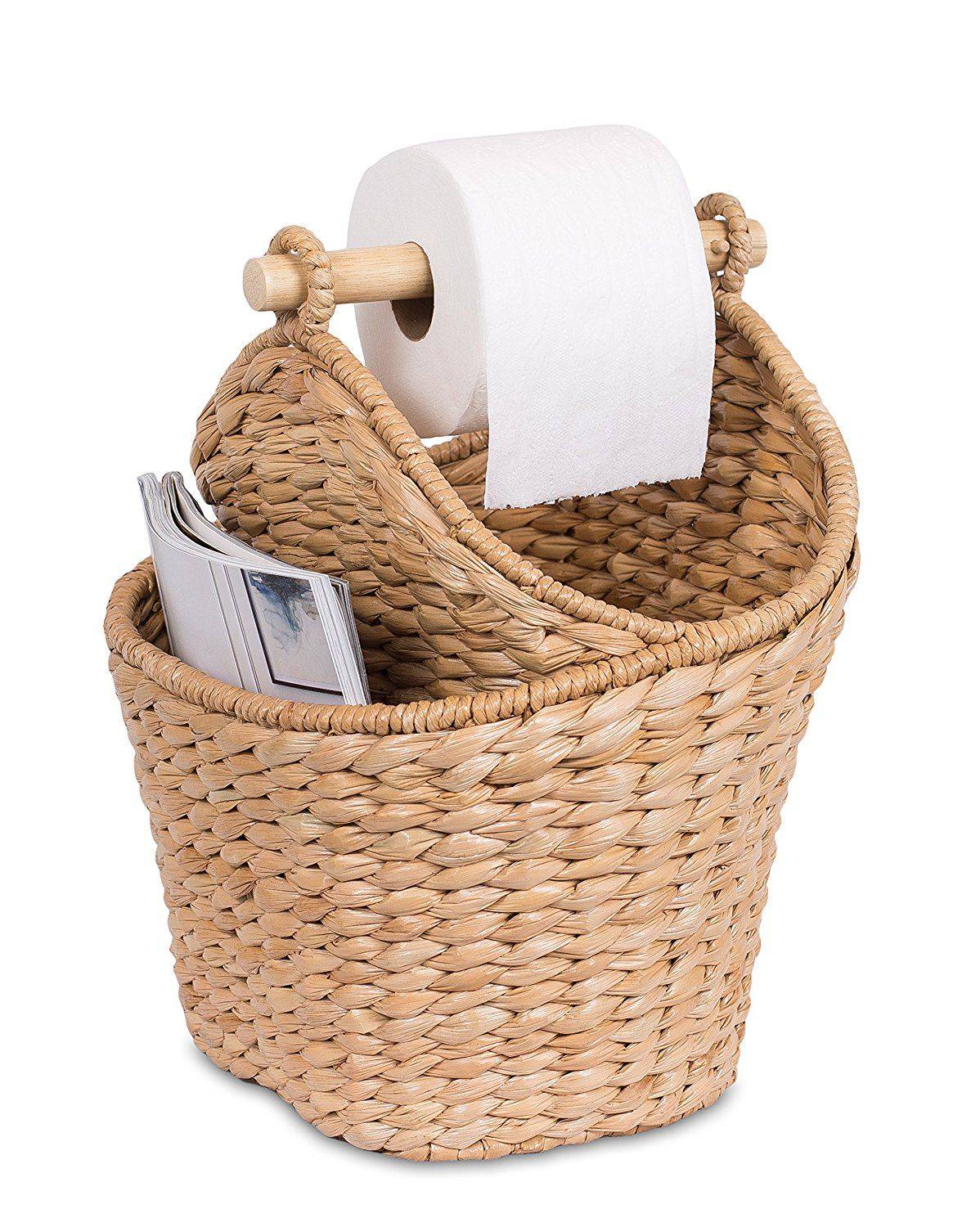 Bathroom Magazine Holder Basket – Foxcreek Baskets