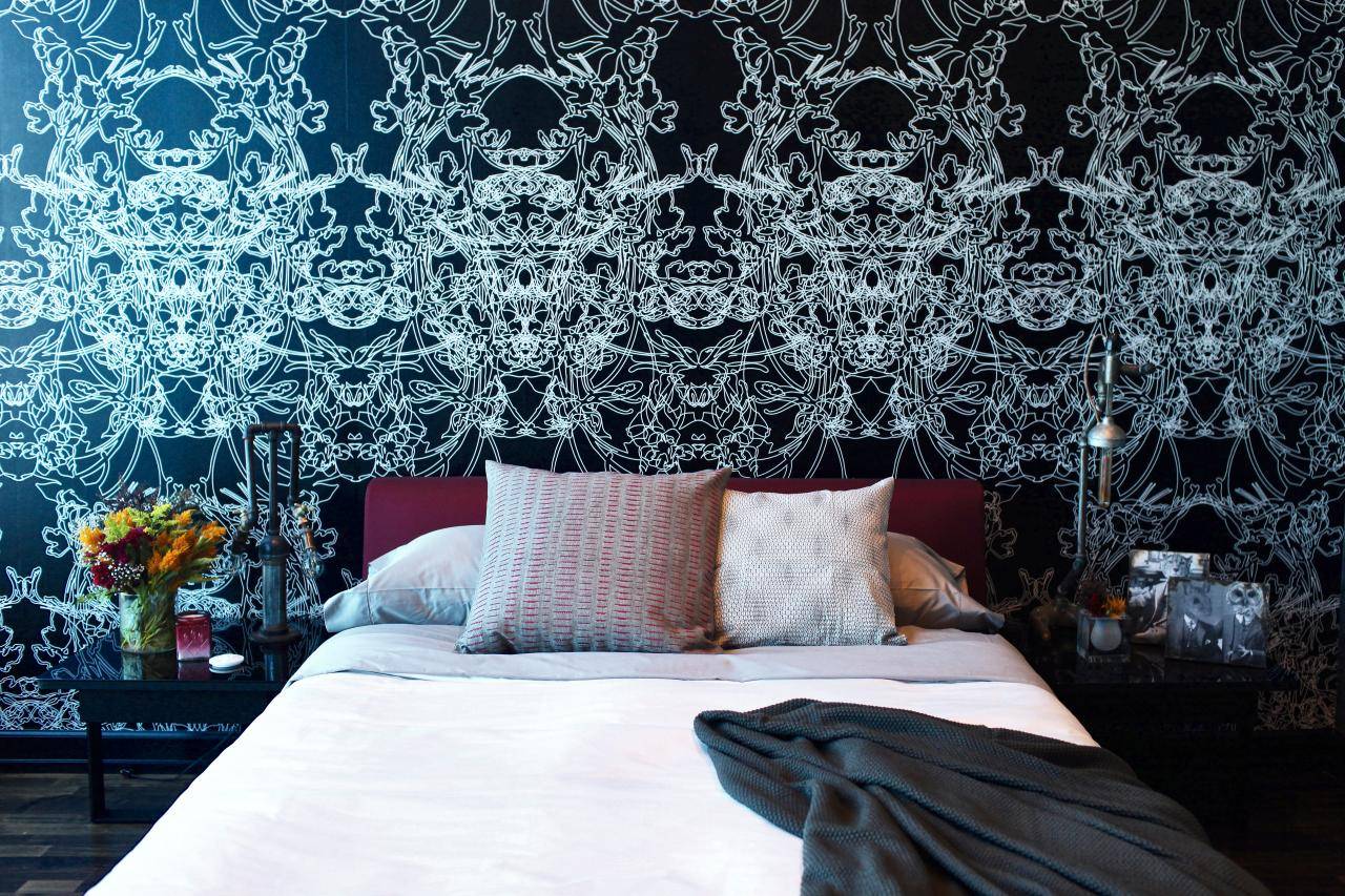 Black and White Gothic Bedroom