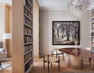 Books, Art and a dazzling Hallway of Mirrors: Contemporary Tribeca Residence