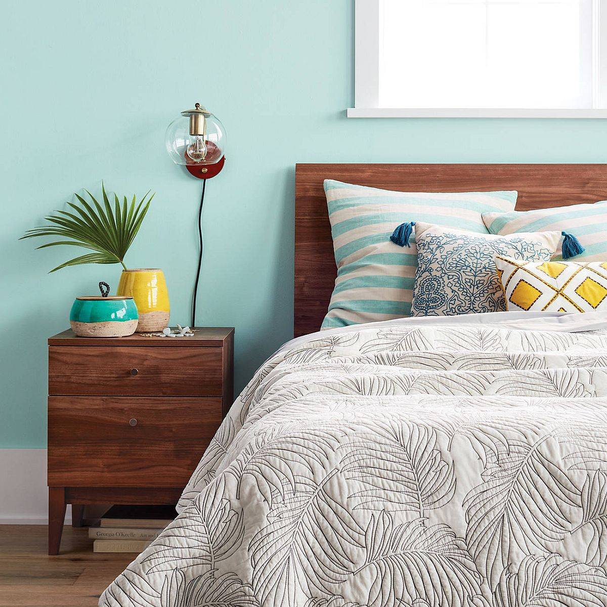 Create a clutter-free and organized bedroom to accentuate the summer-centric upgrades!