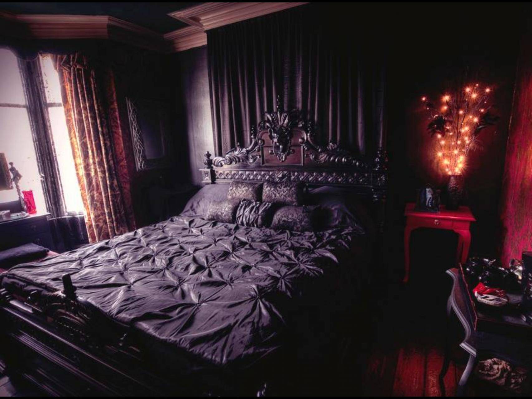 Dark Purple Gothic Bedroom