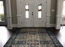 Large rug by front door entrance