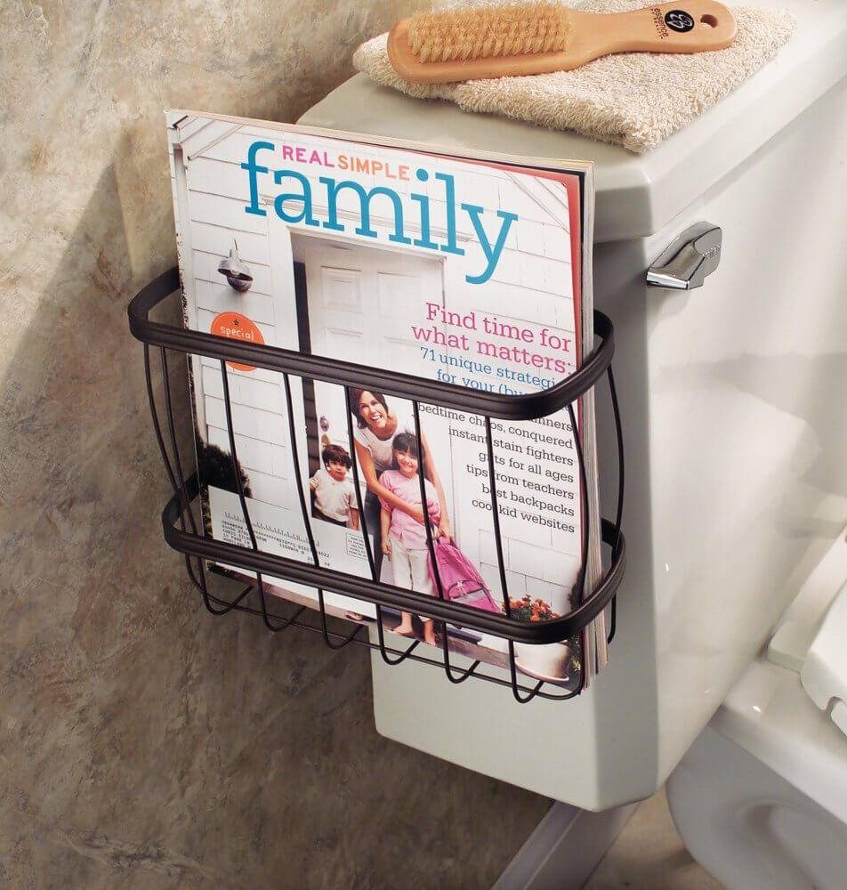 Bathroom Magazine Holder Basket – Foxcreek Baskets