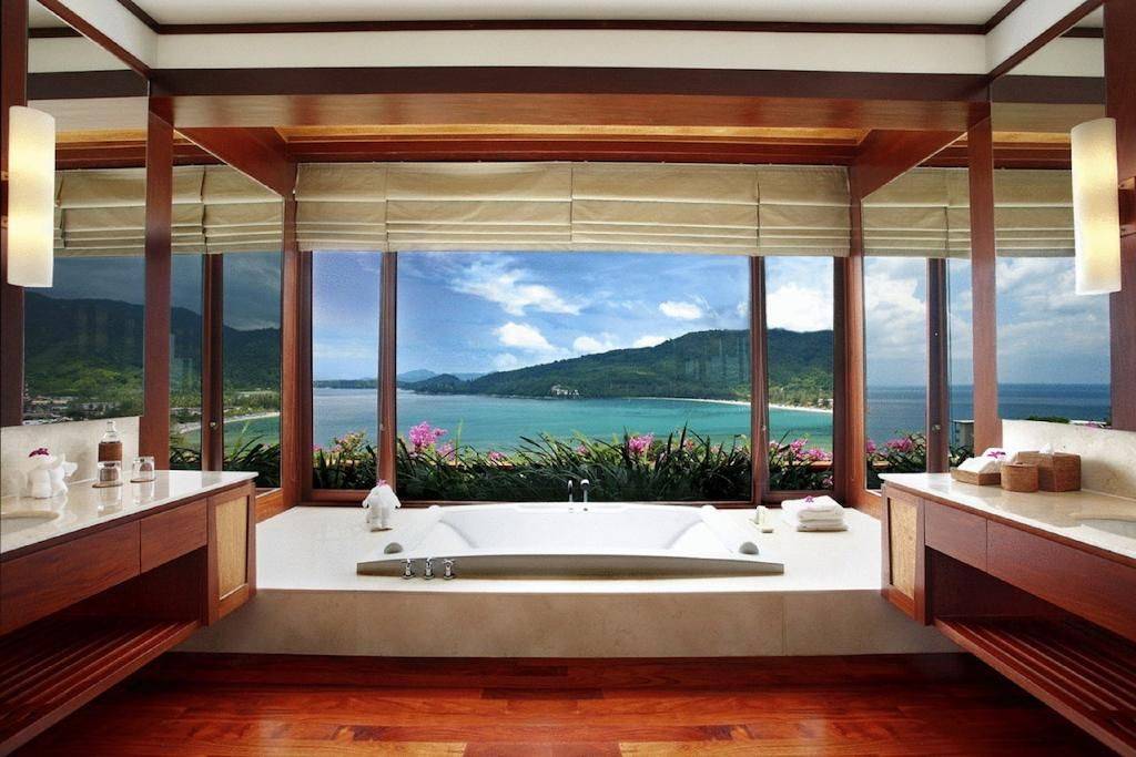 Sunken Concrete Bathtub With Sea View 