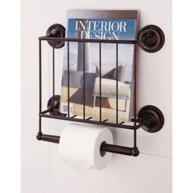 16+ Stylish Bathroom Magazine Holder Ideas | Decoist