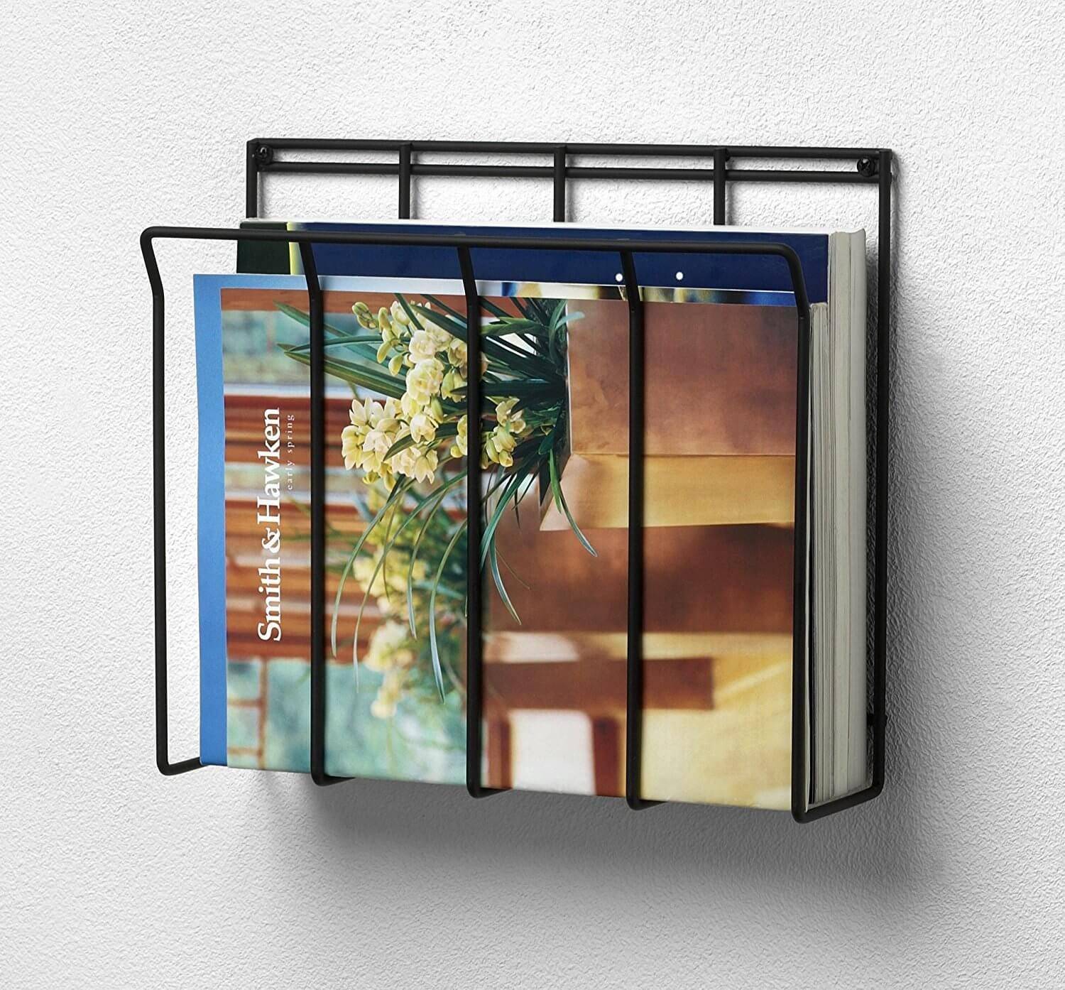 Wire Magazine Wall Holder