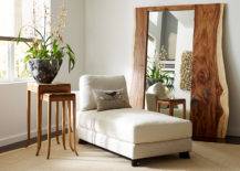 Wooden Edged Floor and Wall Mirrors