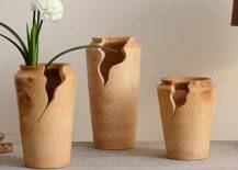Wooden Flower Vase.