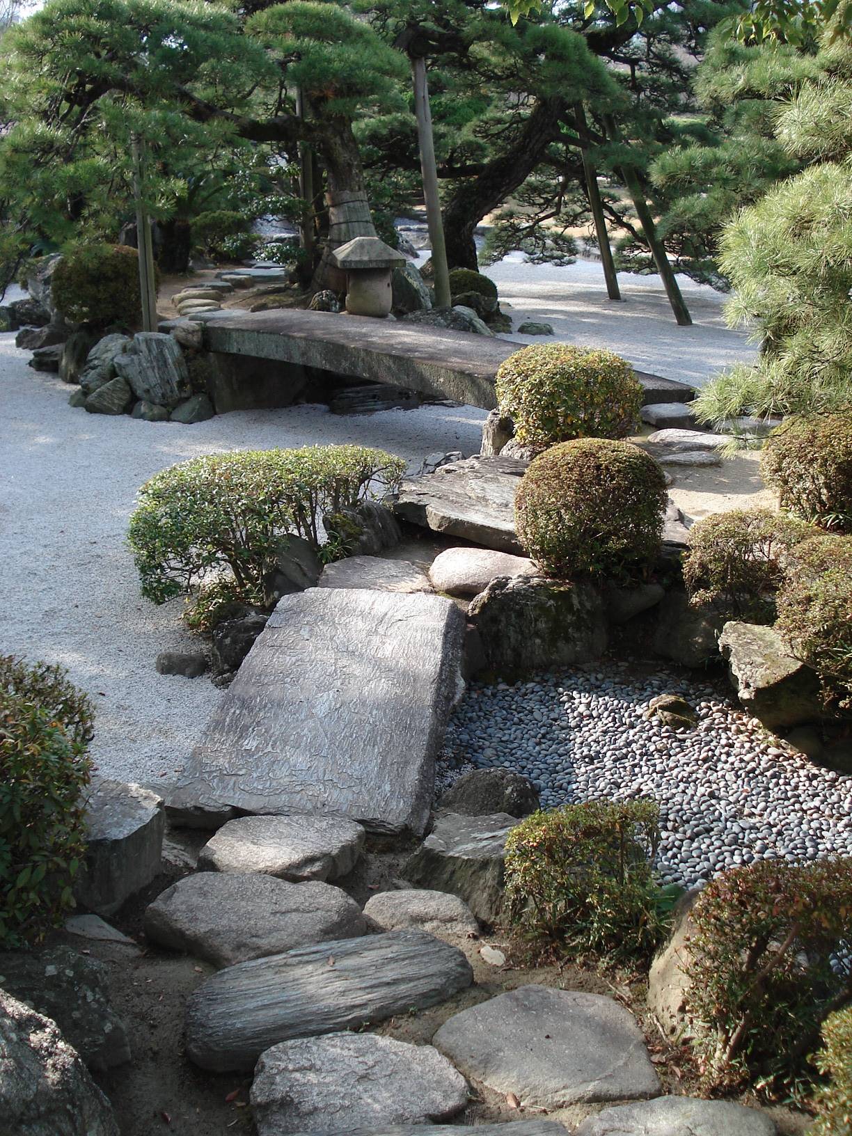 A Courtyard With Rocks