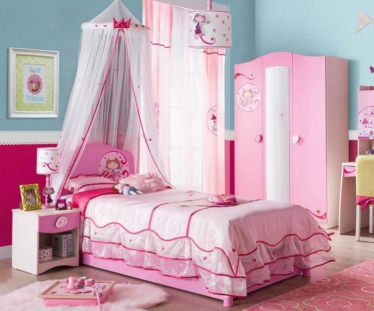 Pretty In Pink And Purple Princess Bedroom Ideas