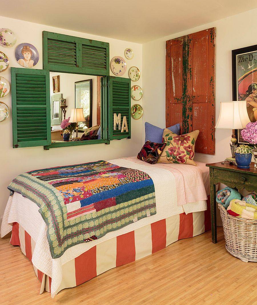 Bedding-shutters-and-wall-art-pieces-bring-pattern-to-this-small-shabby-chic-bedroom-28819