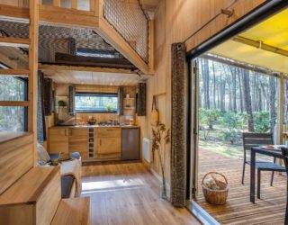 30-Square Meter Tiny House in Forest with Space-Savvy, Woodsy Panache