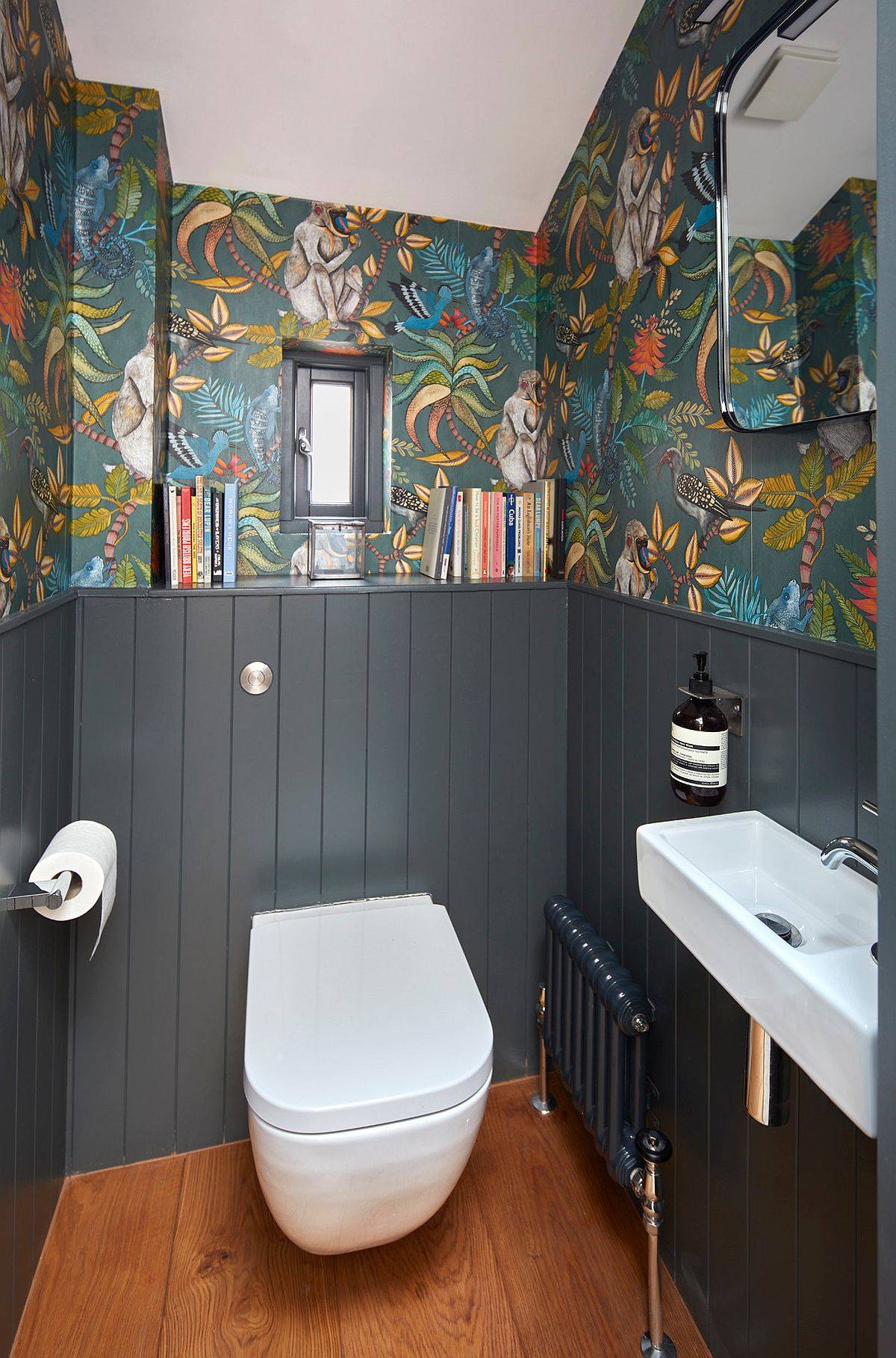 Dash-of-Gray-panache-meets-colorful-wall-art-in-this-tiny-eclectic-powder-room-88314