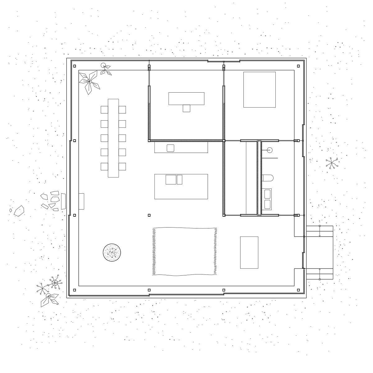 Floor plan of Lilla Rågholmen House by Arrhov Frick Arkitektkontor in Sweden