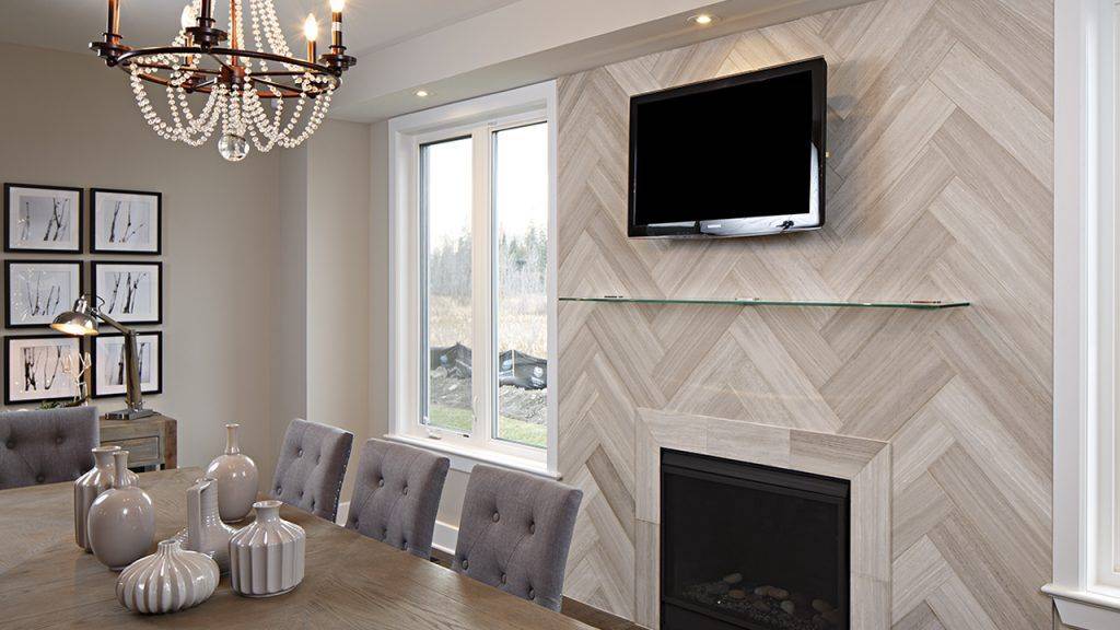 Herringbone Fireplace Surround.