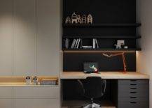 Minimalist Office With Dark Color Theme