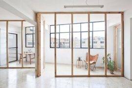 Custom Walls in Wood and Glass Create New Dynamic Inside Smart Barcelona Studio