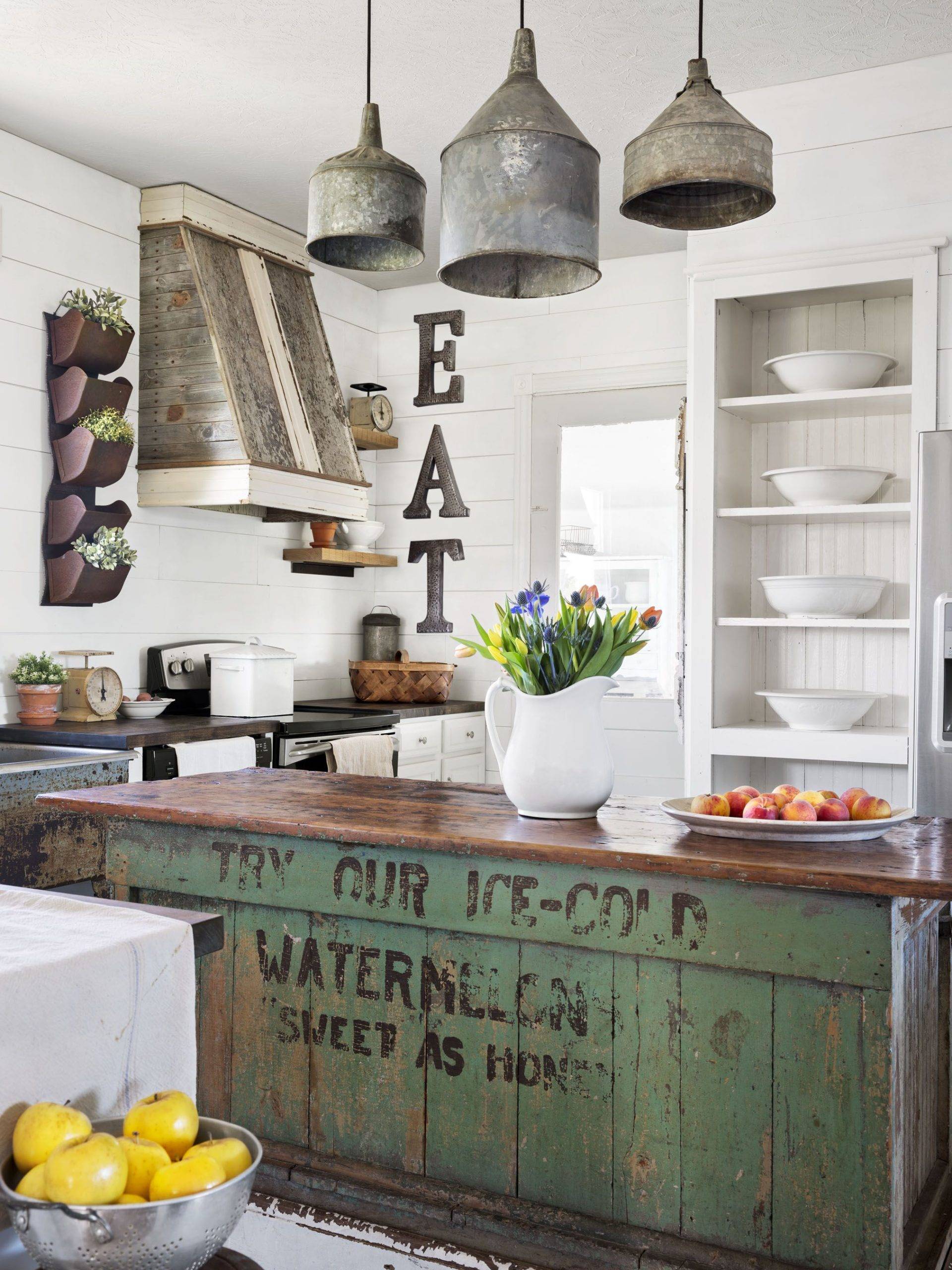 Old-Fashioned Kitchen Island.