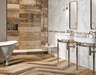 Expand Your Design Horizons With These Wood Tile Bathroom Ideas