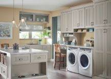 Island in laundry room