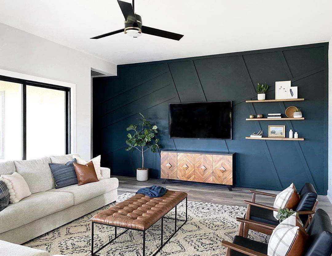 blue accent wall ideas        <h3 class=