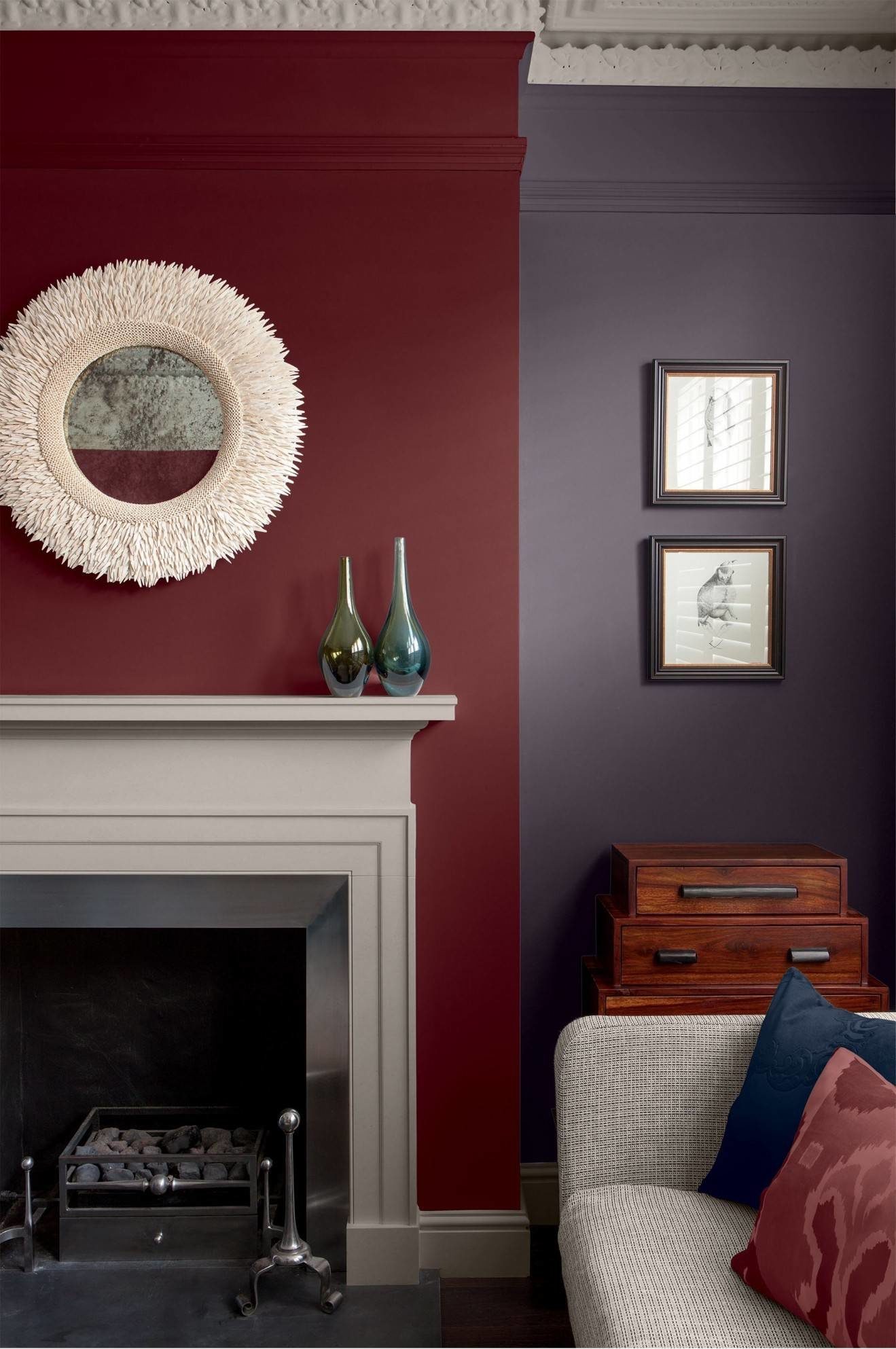 Two-toned accent wall