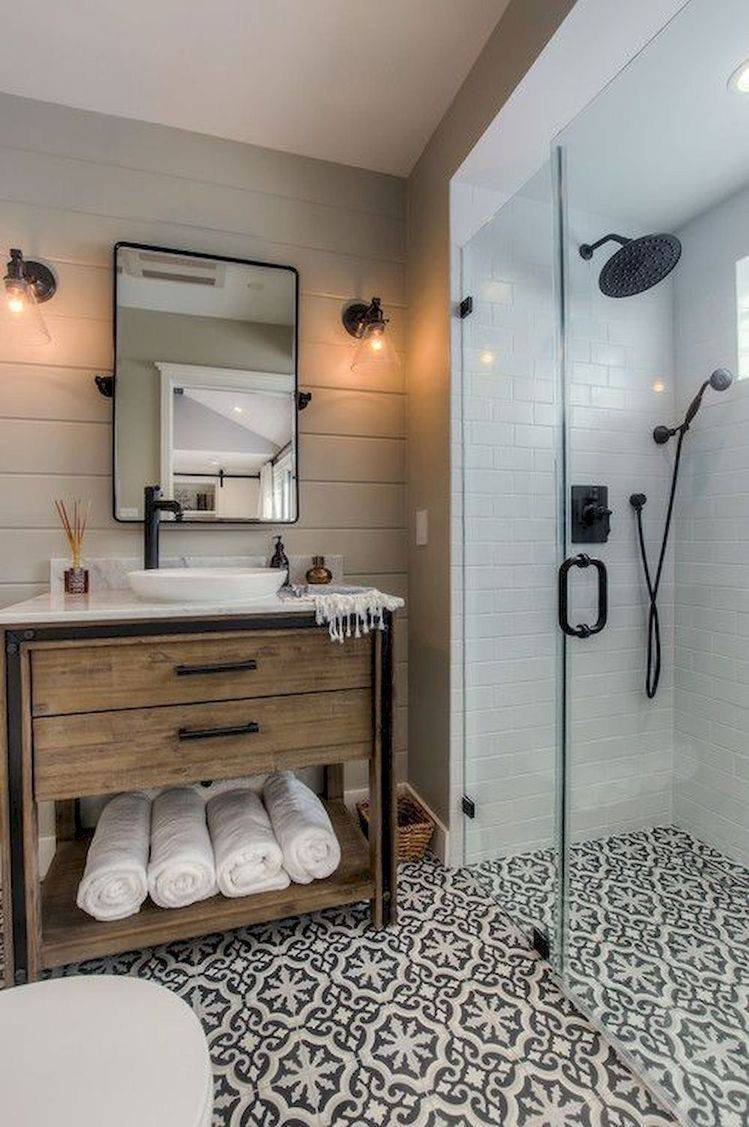 Wooden sink and vanity area