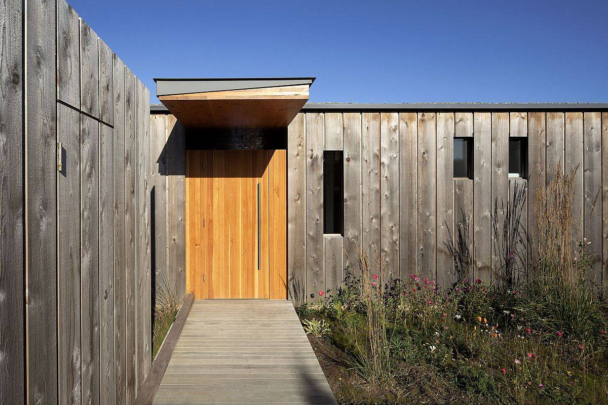 Oregon Coast Beach House designed by Cutler Anderson Architects with wooden exterior