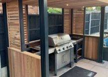 outdoor grilling area