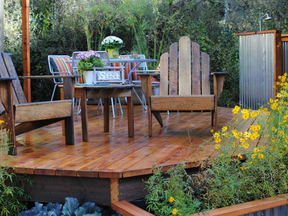 Wooden deck