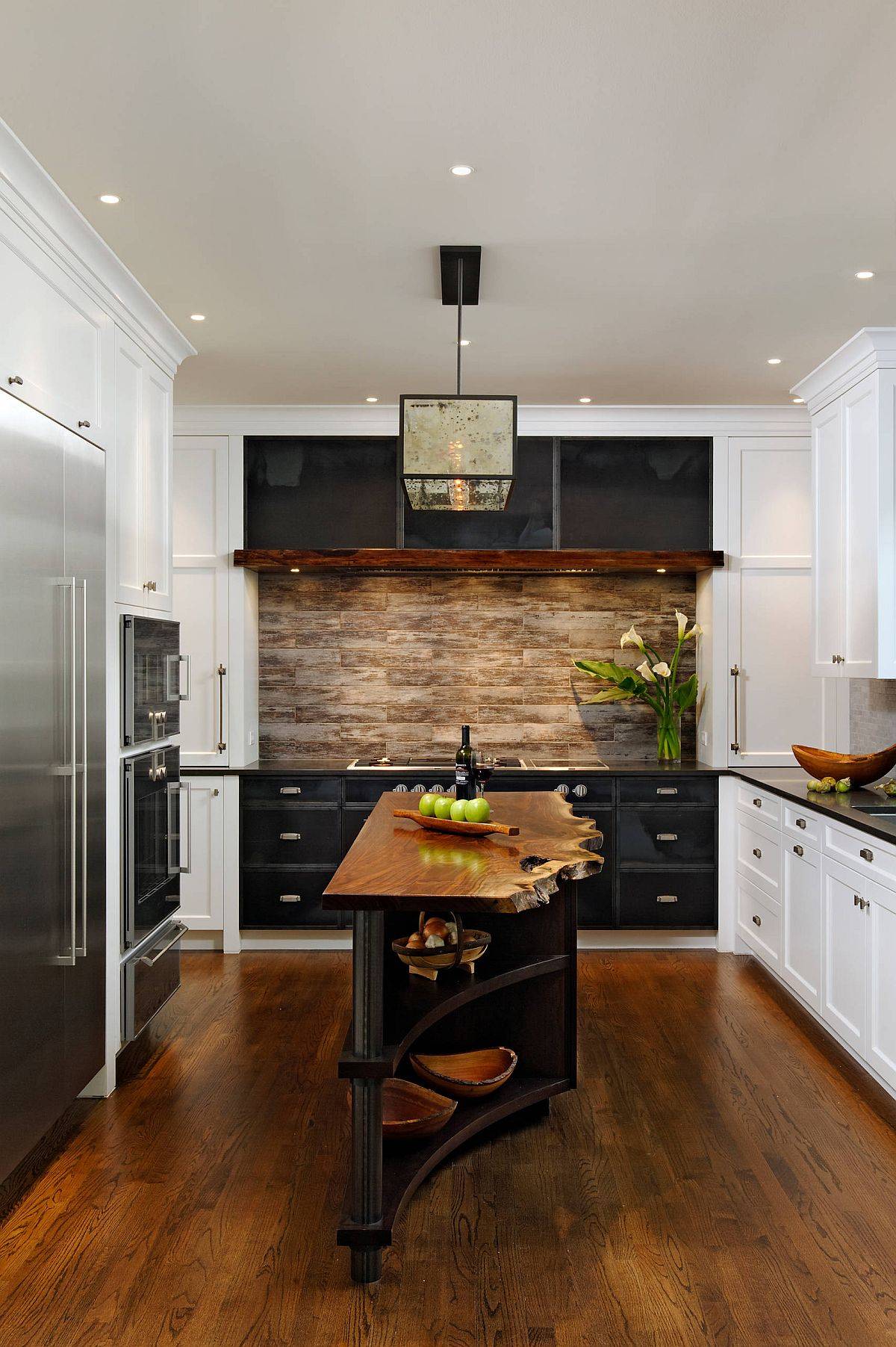 Beautiful-rustic-industrial-kitchen-with-a-central-island-that-features-a-beautiful-live-edge-wood-counter-95277