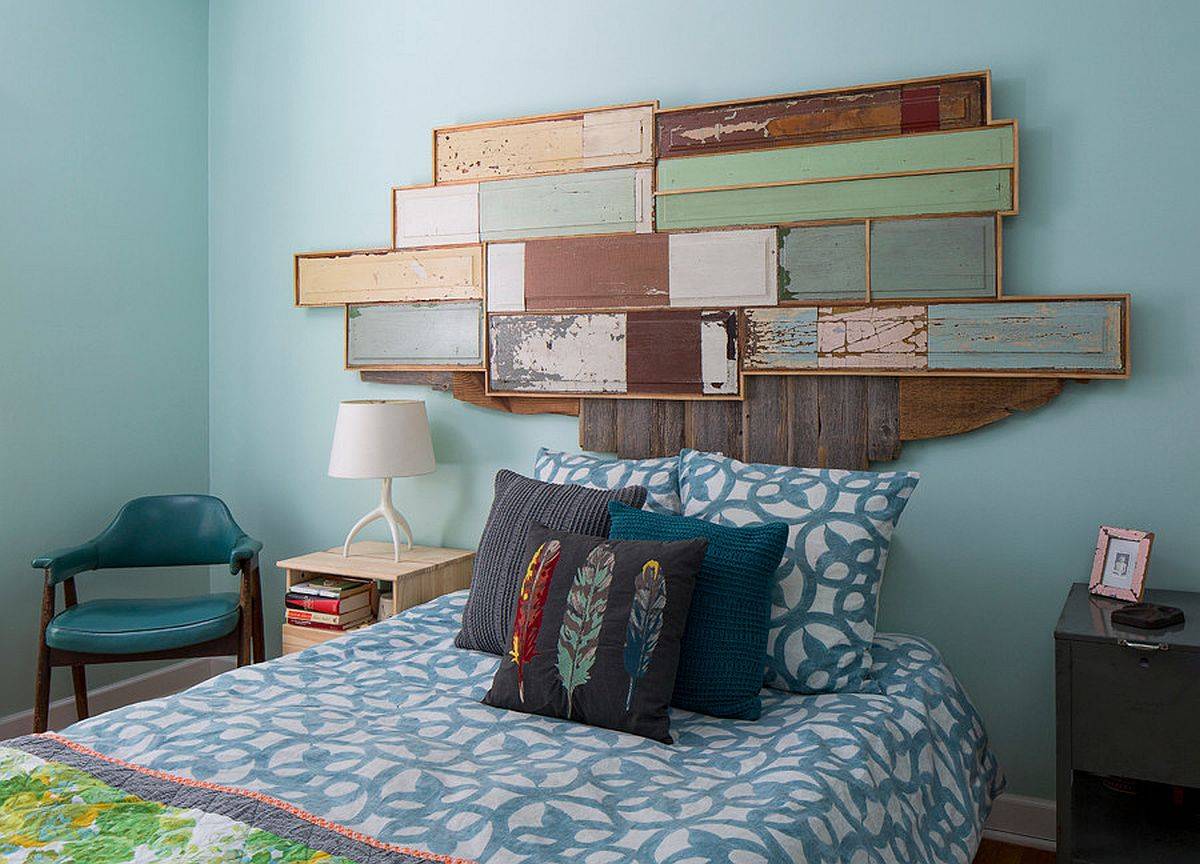 Custom-headboard-inspired-by-the-shape-of-US-map-is-made-from-reclaimed-wooden-doors-94617