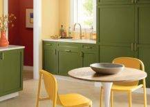 Gorgeous-green-cabinets-coupled-with-yellow-in-the-midcentury-modern-kitchen-with-a-pedastal-dining-table-83254-217x155