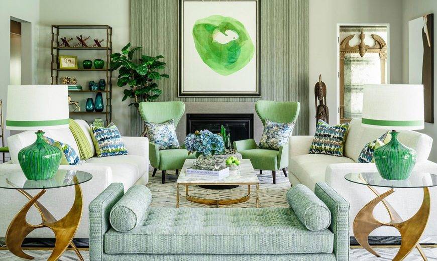 Green Living Rooms Set to Take the World by Storm: From October Mist to Evergreen Fog