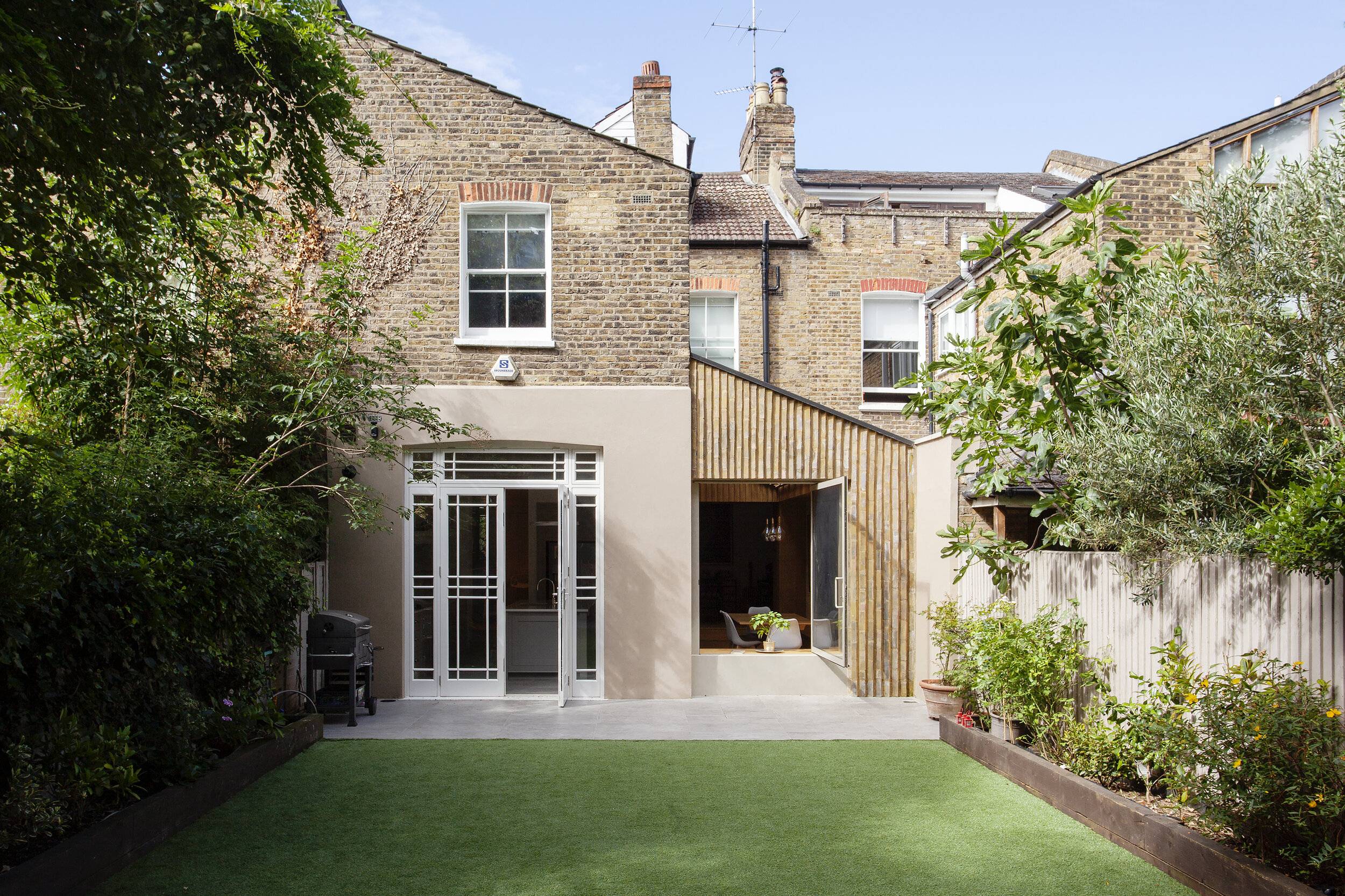 Modern Slated Extension of traditional British home